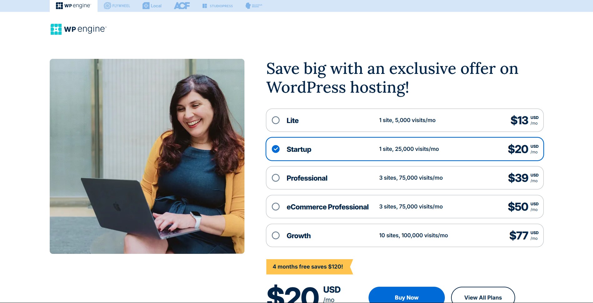 WP Engine specializes in managed WordPress hosting, offering premium performance and security.
